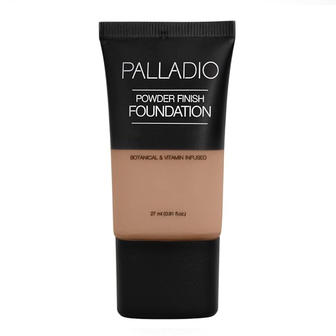 Palladio Powder Finish Liquid Foundation, Natural Matte Appearance,