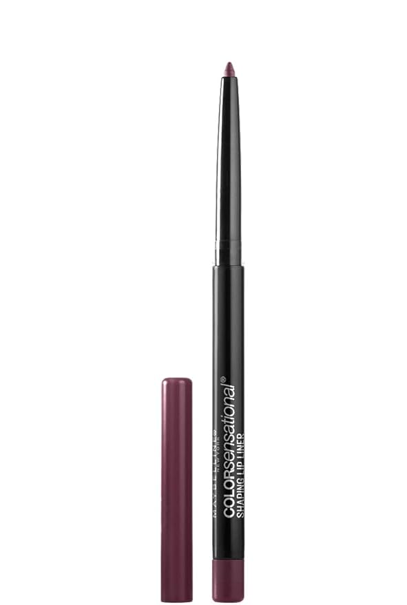 Maybelline Color Sensational Shaping Lip Liner with Self-Sharpening Tip, Rich Wine, Wine Red, 1 Count