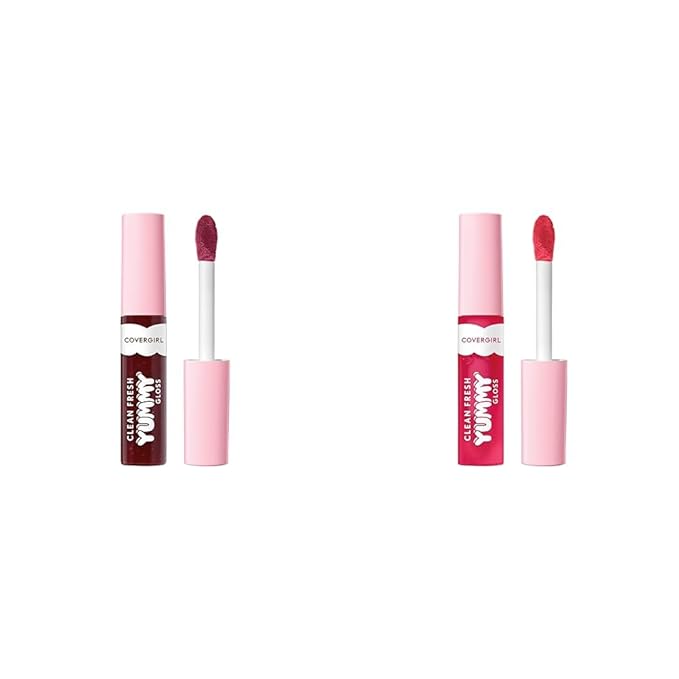 COVERGIRL Clean Fresh Yummy Gloss Lip Gloss 2 Pack - Acai You Later & You’re Just Jelly