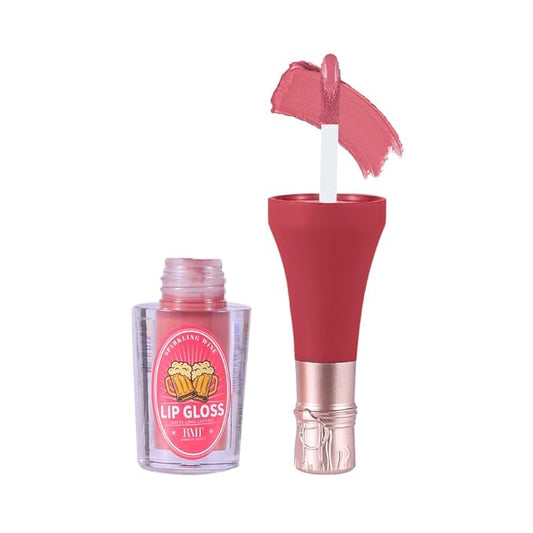 Nude Tined Long Lasting Matte Lipgloss in Bottle Shape Container (05)