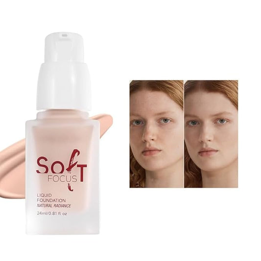 Soft Focus Liquid Concealer Foundation, Moisturizing High Coverage
