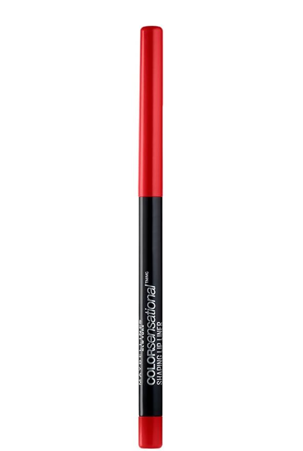 Maybelline Color Sensational Shaping Lip Liner with Self-Sharpening Tip, Very Cherry, Red, 1 Count