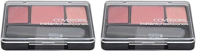 COVERGIRL Instant Cheekbones Contouring Blush Purely Plum 220, 0.29 Ounce Pan (packaging may vary) (Pack of 2)