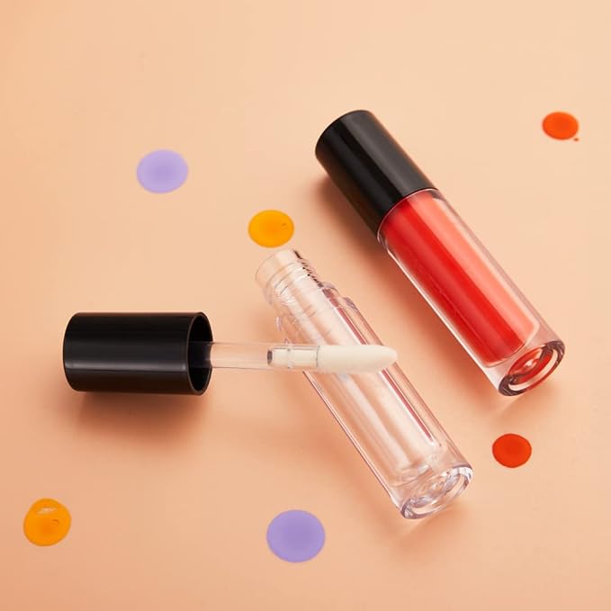 YITOU 12PCS Lip Glaze Bottle Empty 5ml, Transparent Glaze