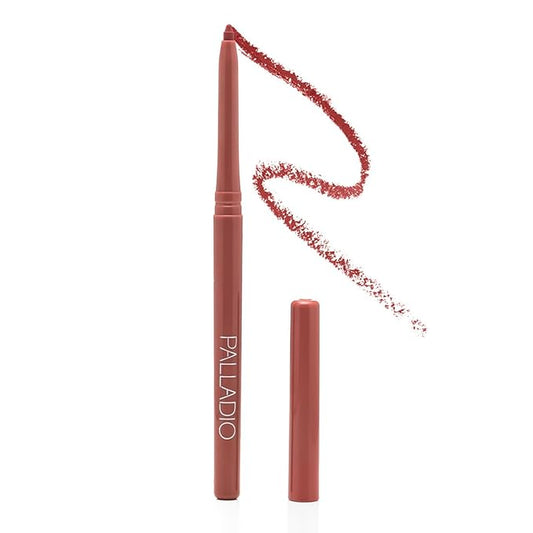 Palladio, Retractable Waterproof Lip Liner High Pigmented and Creamy Color Slim Twist Up Smudge Proof Formula with Long Lasting All Day Wear No Sharpener Required, Raspberry