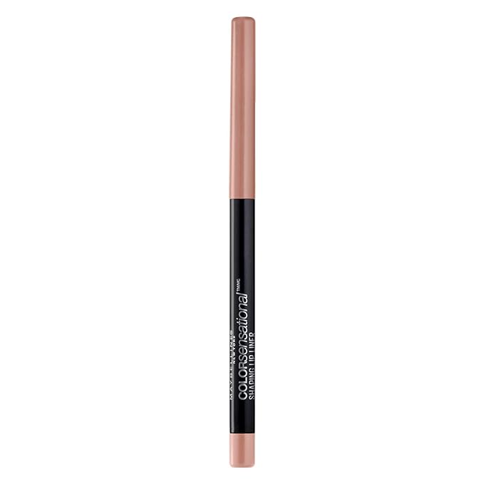 Maybelline Color Sensational Shaping Lip Liner with Self-Sharpening Tip, Nude Whisper, Nude, 1 Count