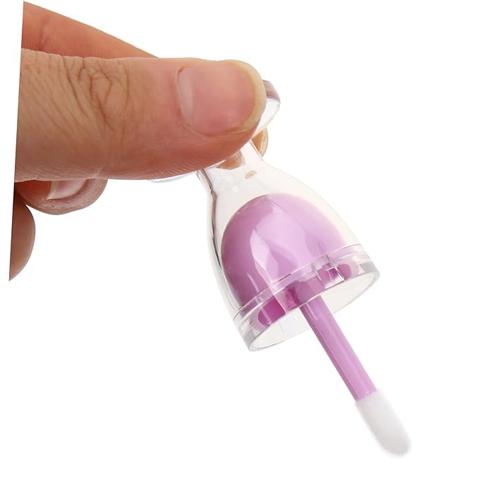 6pcs Ice Cream Lip Gloss Tubes Empty Diy Lipstick Containers Stylish Refillable Holders for Homemade Cosmetic Fun for Travel and Handbag