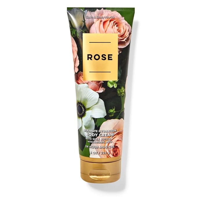 Bath and Body Works Rose Ultra Shea Body Cream 8 Ounce Medern Delicate
