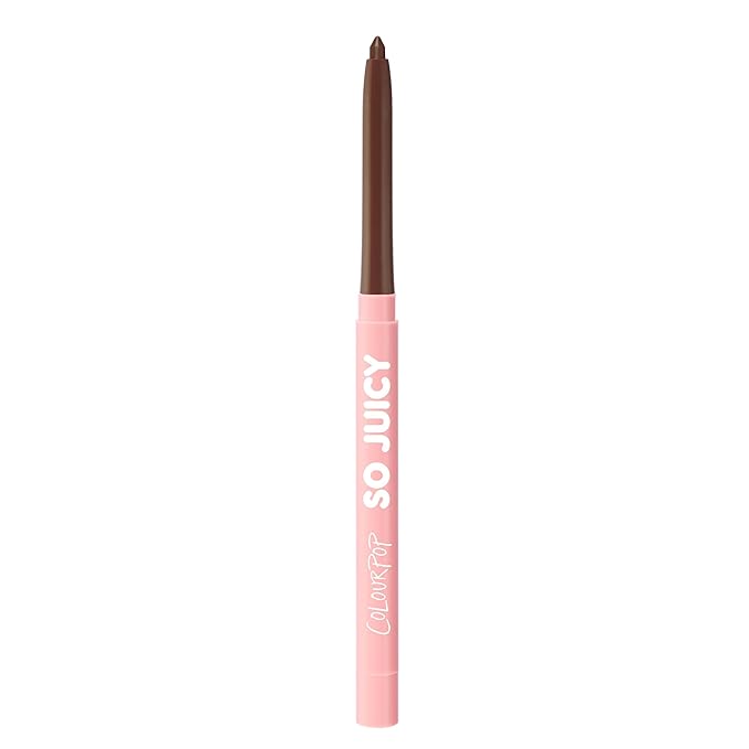 ColourPop So Juicy Plumping Lip Liner with Peptides - Long Lasting Lip Liner for Visibly Plumped & Shaped Lips - Enriched with Smoothing Ceramides & Peppermint - Mocha Latte (0.01 oz)