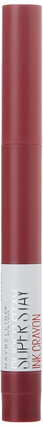 Maybelline Super Stay Ink Crayon Lipstick Makeup, Precision Tip Matte Lip Crayon with Built-in Sharpener, Longwear Up To 8Hrs, Accept A Dare, Wine Pink, 1 Count