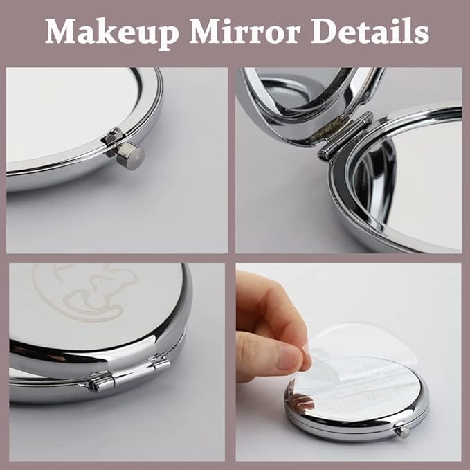 TGBJE Eye Lash Pocket Mirror Lashes Girl Gift