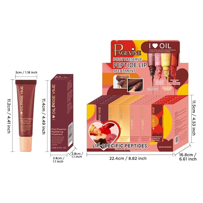4 Pack Lip Gloss Set of Lip Gels, Tinted Lip Balm to Deepen & Enhance Moisturizing Jelly Lip Gloss - Everyday Lip Makeup - Multi-Purpose Lip Oil with Lip-specific Peptides