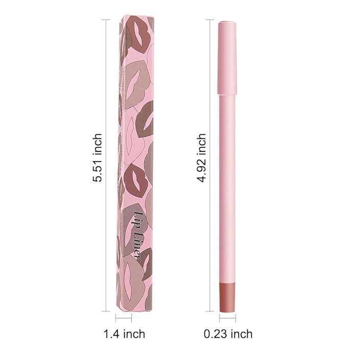 12 Colors lip liner pencils, Modern Classic Lip Liner, Lip Liner Pigmented Vegan Matte, Lasting Finish Lip Liner, Luxurious Creamy Long Lasting Lip Liner, Prevents Feathering and Fading, (03)