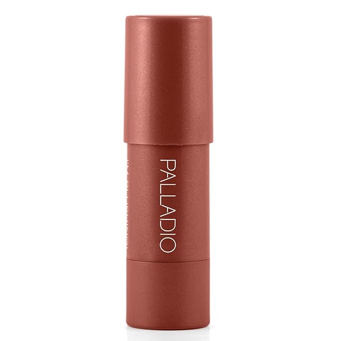 Palladio I'm Blushing 2-in-1 Cheek and Lip Tint, Buildable Lightweight Cream Blush, Sheer Multi Stick Hydrating formula, All day wear, Easy Application, Shimmery, Blends Perfectly onto Skin, Darling