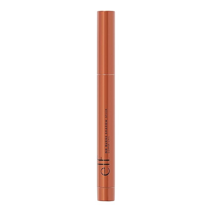 e.l.f. No Budge Shadow Stick, Longwear, Smudge-Proof Eyeshadow, Twist-up Design & Built-in Sharpener, Vegan & Cruelty-Free, Copper Chic