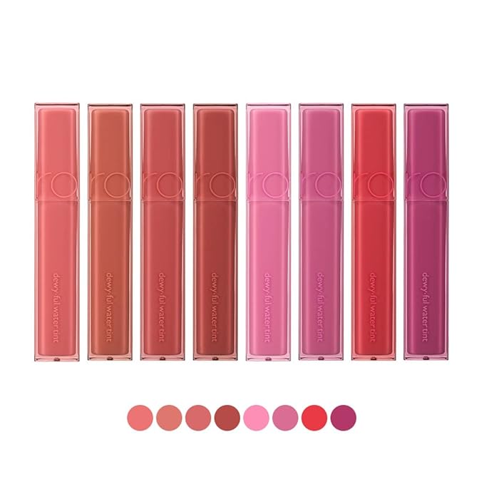 rom&nd DEWY·FUL WATER TINT 07 CHERRY WAY|Glossy|high pigment|moisturizing|non-sticky|Hydrated lips|colorful shades|High Shine|0.18oz