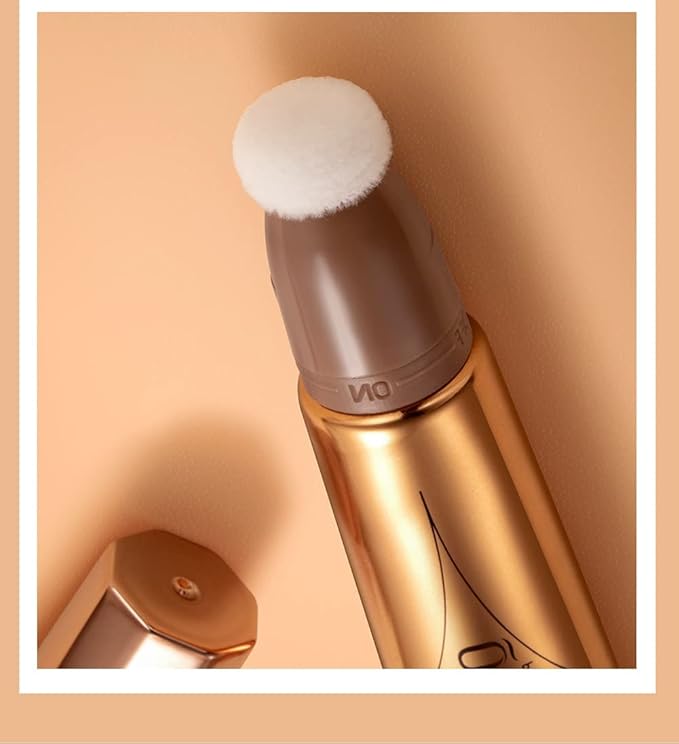 Blush Beauty Wand,Matte Face Blush with Cushion Applicator, pink blush)