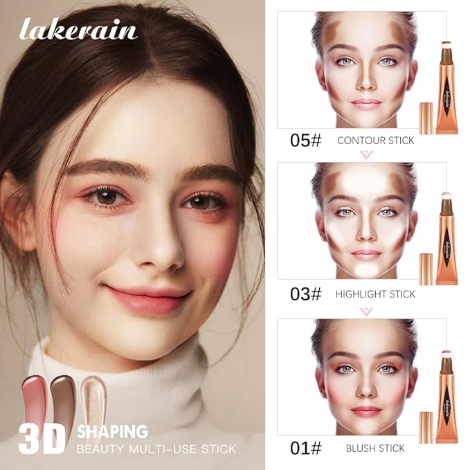 3 Pcs YU KUI LX Liquid Beauty Stick,