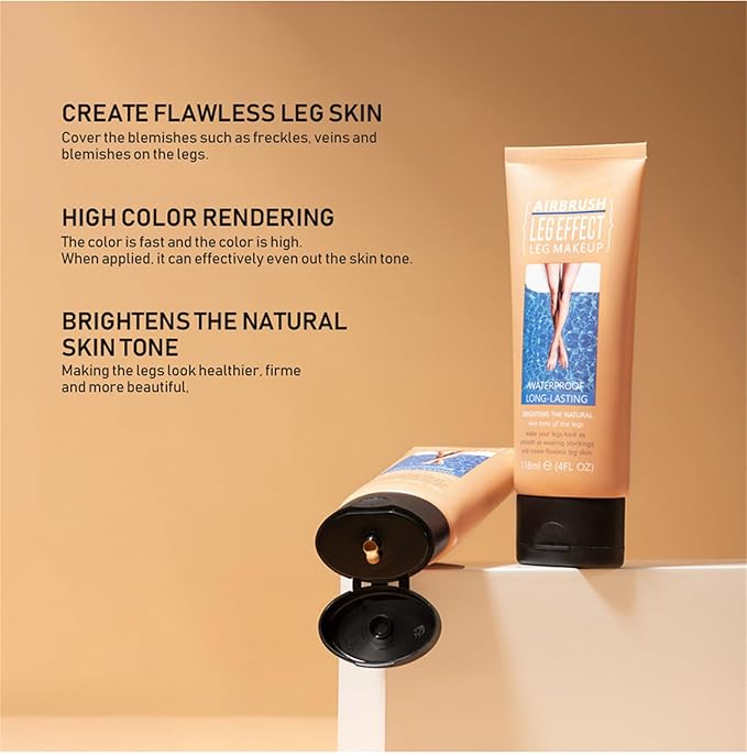 Leg Makeup Waterproof No Transfer, Leg Makeup Lotion, Up (Bronze)