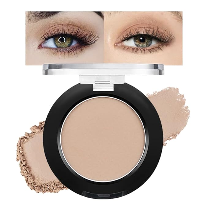 Monochrome Matte Eyeshadow Makeup Palette,Highly Pigmented Nude Brown Eyeshadow Palette,Matte Pressed Powder Eye shadow Makeup,Single Vegan Eye Shadow,Daily Evening Women Girls Eyeshadow Gift 05