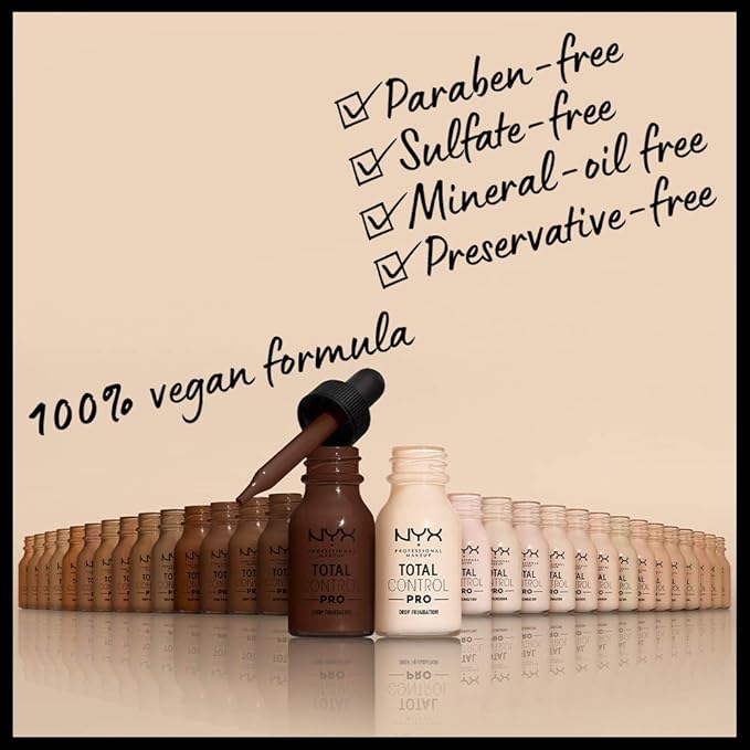 NYX PROFESSIONAL MAKEUP Total Control Pro Drop Foundation, Soft Beige