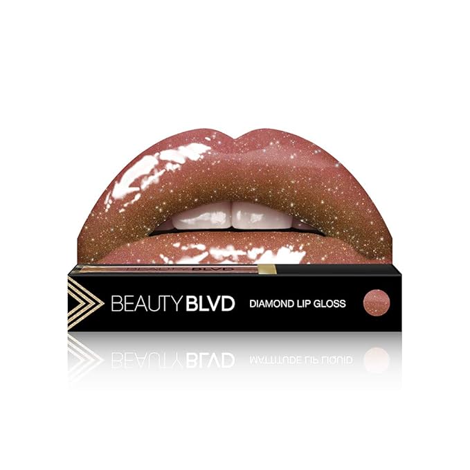 BEAUTYBLVD Diamond Lip Gloss | Iridescent Shades | Long Lasting | High Shine | Non-Sticky | Cruelty Free (Embellish)