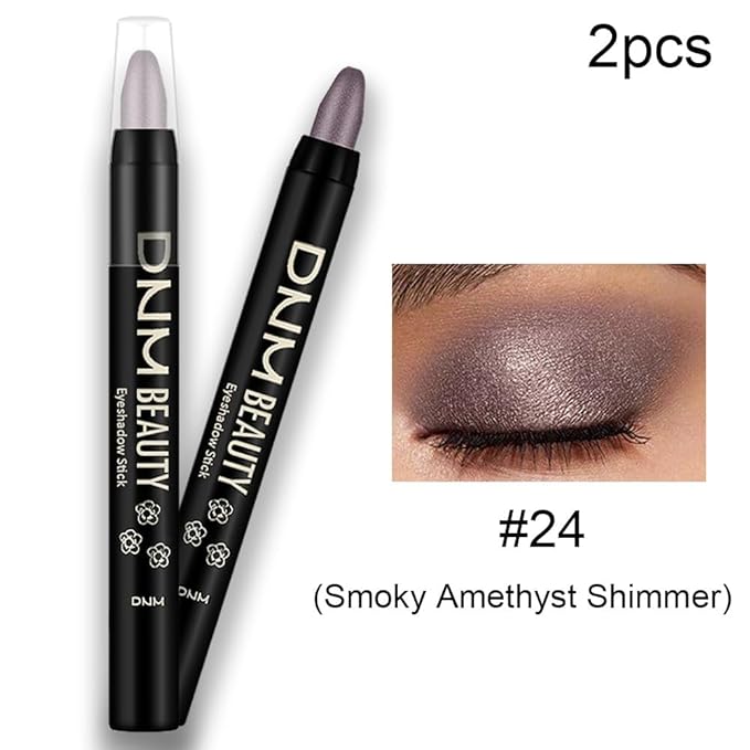 evpct 2Pcs Cream Eyeshadow Sticks Set for Eyes Waterproof, Smoky AmethystShimmer Matte Eye shadow Stick Pencil Pen Bulk sombras en crema para ojos 24+24