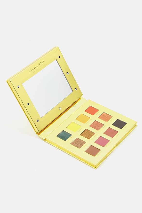Mama Mia Pressed Pigment Eyeshadow Palette, 12 Color