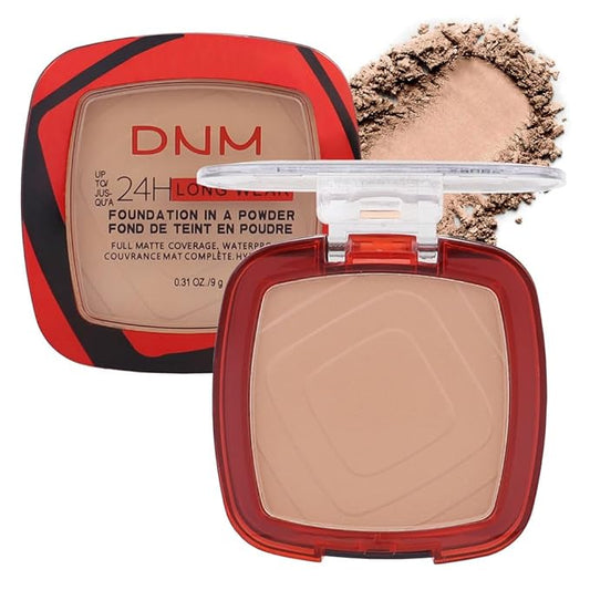 Kaely Oil Free Powder Foundation Waterproof,Face Pressed Powder Natural Finish,08