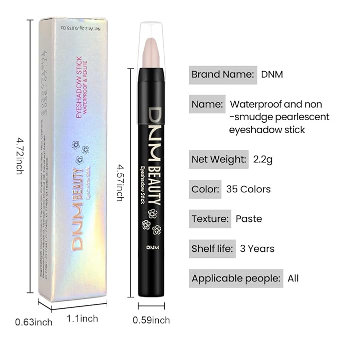 evpct Caramel Matte Cream Eye Shadow Brightener Sticks Set for Eyes, Caramel Matte Pencil Eye shadow Applicator Stick Pen Palette Makeup Waterproof sombras en crema para ojos 30#
