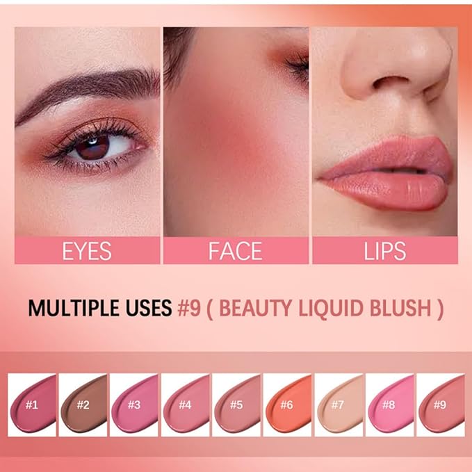 MAEPEOR Matte Liquid Blush 9 Colors Soft Cream (Color 05)