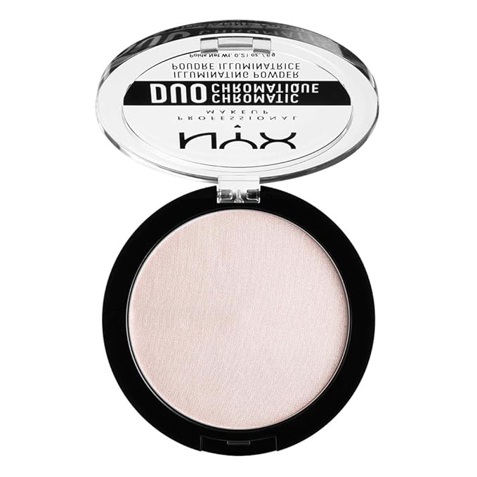 NYX PROFESSIONAL MAKEUP Duo Chromatic Illuminating Powder, Snow Snow Rose