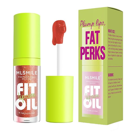 8 Colors Lip Oil Lip Glaze, Hydrating Lip