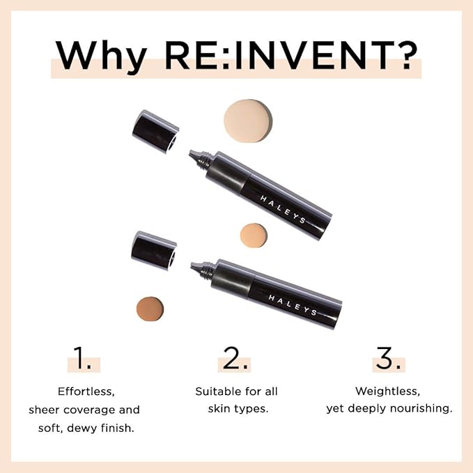 HALEYS RE-Invent BB Drops (Dark Neutral) Vegan, Cruelty-Free Face