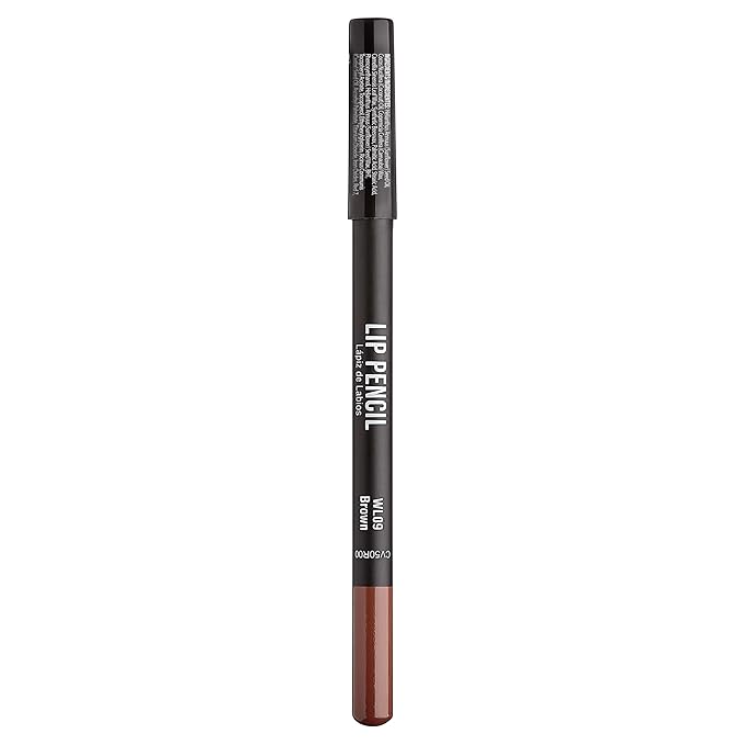 KISS New York Professional Slim Lip Pencil, Creamy Soft Lip Liner, Smooth Long-Lasting Rich Lip Color, Natural Lip Makeup, Water-Resistant Lip Crayon (Brown)