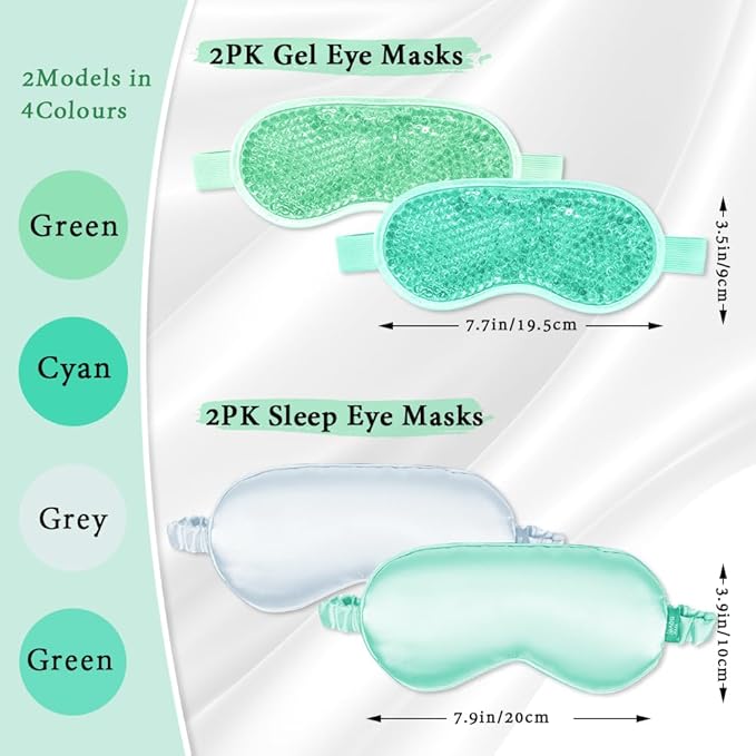 Cooling eye mask and silky