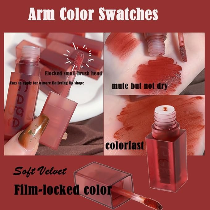 Smooth Luster Lip Glaze, Lightweight Moisturizing,High Impact Lip Color, Full Coverage Lip Makeup, Long Lasting Waterproof Moisturizer Lip Glaze (Sweet Peach Rose)