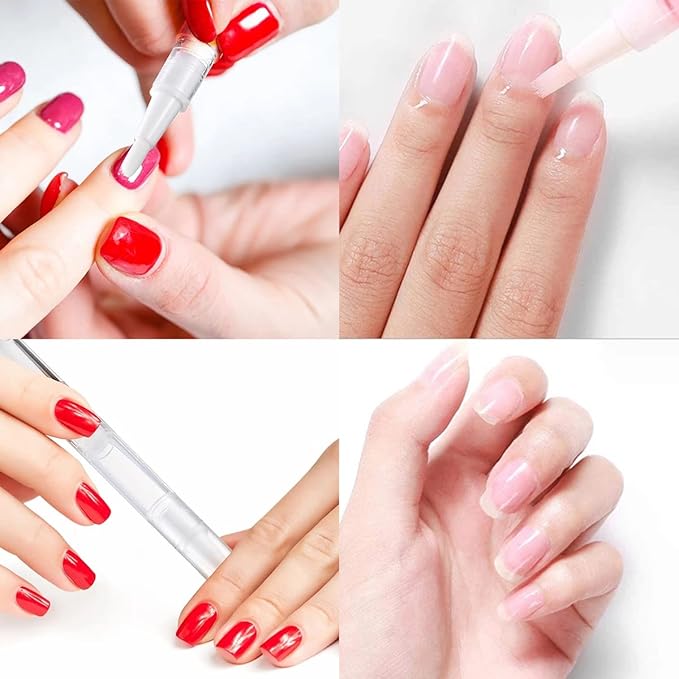 12 Pcs 3 ml Transparent Empty Nail Oil ml