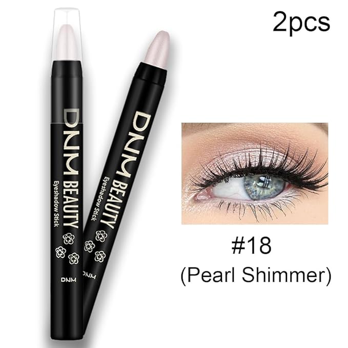 evpct 2Pcs Cream Eyeshadow Sticks Set for Eyes Waterproof, Pearl Shimmer Matte Eye shadow Stick Pencil Pen Bulk sombras en crema para ojos 18+18