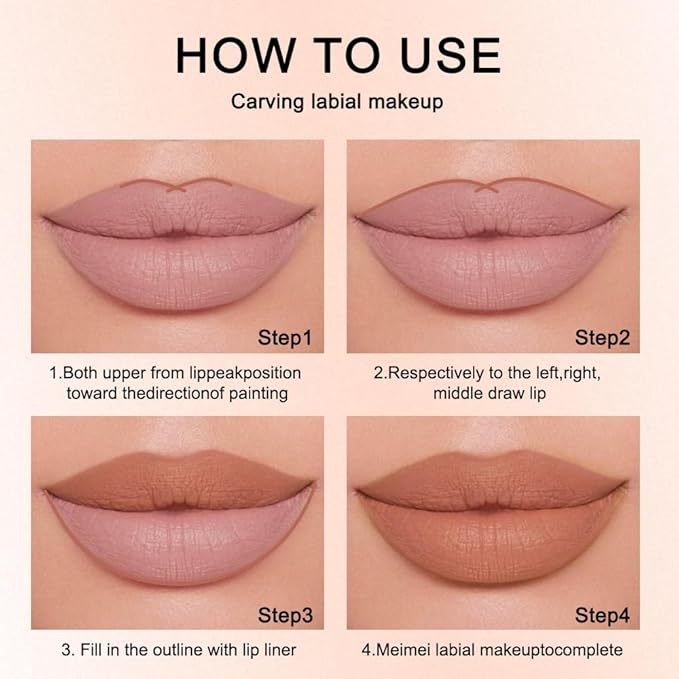 12 Colors lip liner pencils, Modern Classic Lip Liner, Lip Liner Pigmented Vegan Matte, Lasting Finish Lip Liner, Luxurious Creamy Long Lasting Lip Liner, Prevents Feathering and Fading, (01)