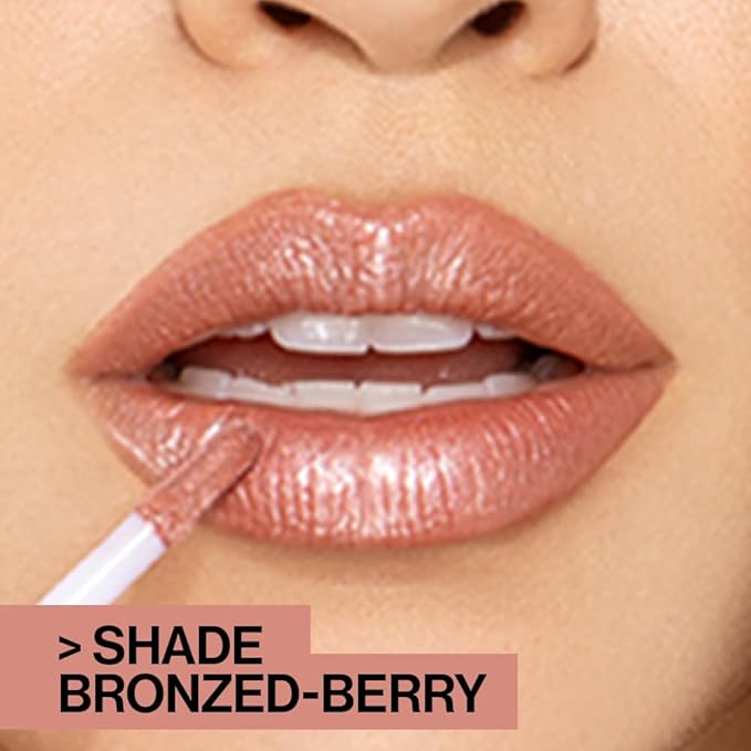 wet n wild MegaSlicks Lip Gloss, Ultra-Glossy, Vitamin-E Enriched, Ultra-Gloss High Shine Moisturizing, Cruelty-Free & Vegan - Red Sensation