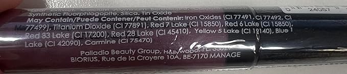 Palladio Lip Gloss, Non-Sticky Lip Gloss, Contains Vitamin E and Aloe, Offers Intense Color and Moisturization, Minimizes Lip Wrinkles, Softens Lips with Beautiful Shiny Finish, Icy Mauve