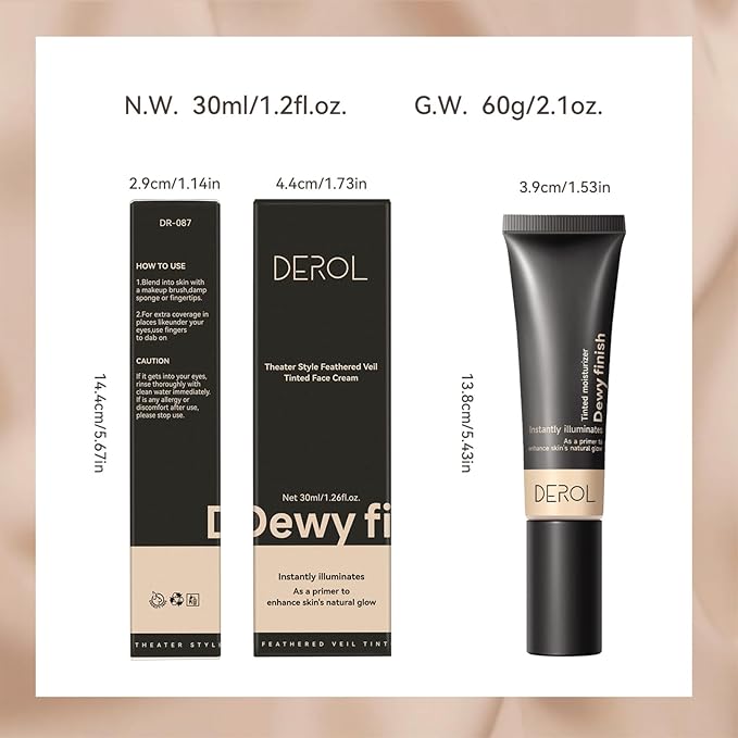 Liquid Foundation,Matte 3-in-iquid Foundation Lightweight, Hydrating CC Cream Cruelty-Free (04) 1 L