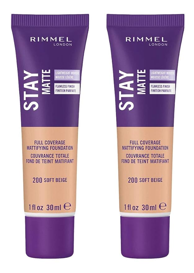 Rimmel Stay Matte Liquid Foundation, Soft Beige, 1 of 2