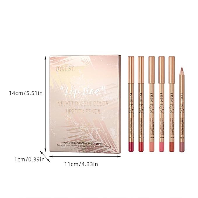 12PCS Matte Lip Liner Set,Waterproof Lipstick Liner Slim,High Slim,High