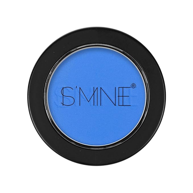 IS'MINE Single Blue Matte Eyeshadow Powder Palette High Pigment, Longwear, Intense Color Best Blue Eyeshadow