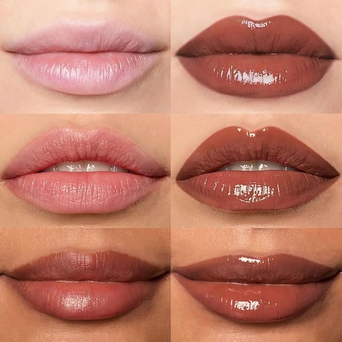 Hydrating Lip Glow Oil, Plumping Lip Oil, Tinted Lip Plumper Gloss,Younger-Looking Lips | Nourishing Long Lasting Non-Sticky Hydrating & Smoothing Lip Treatment Cruelty Free 08#