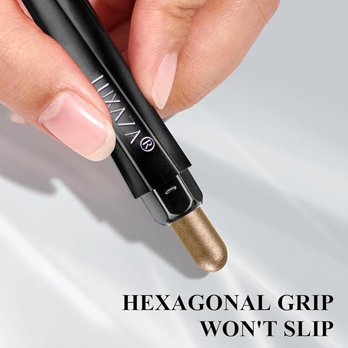 Neutral Eyeshadow Stick Makeup Set, Metallic Shimmer Matte Cream Eye Shadow Eyeliner Brightener Pencil Crayon - Classic 6PCS A003