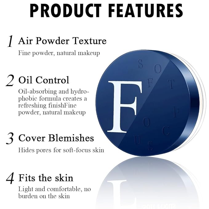 Oil Control Setting powder, Sebum Drying Powder, Waterproof, (03, 1)