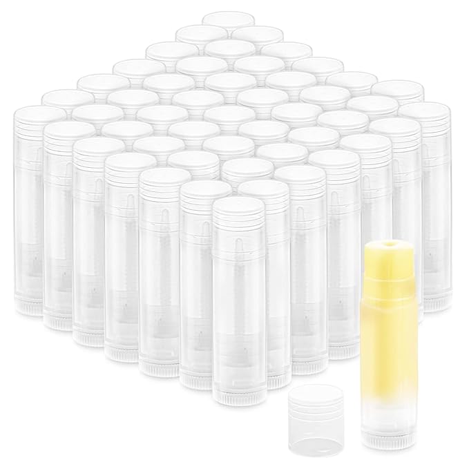 50 Pcs 5. Twist-up Lip Balm Tubes,Empty Plastic Lip 5g